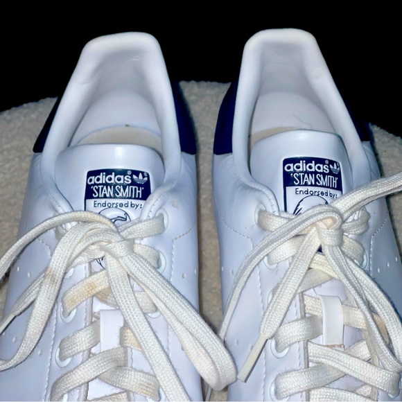 Dark Blue Adidas Stan Smiths - Picture 4 of 7